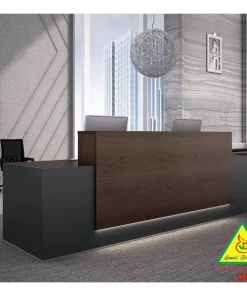 Bàn thu ngân, bàn lễ tân, bàn tính tiền bằng gỗ MDF QTT508 - NỘI THẤT LẮP RÁP VIENDONGADV